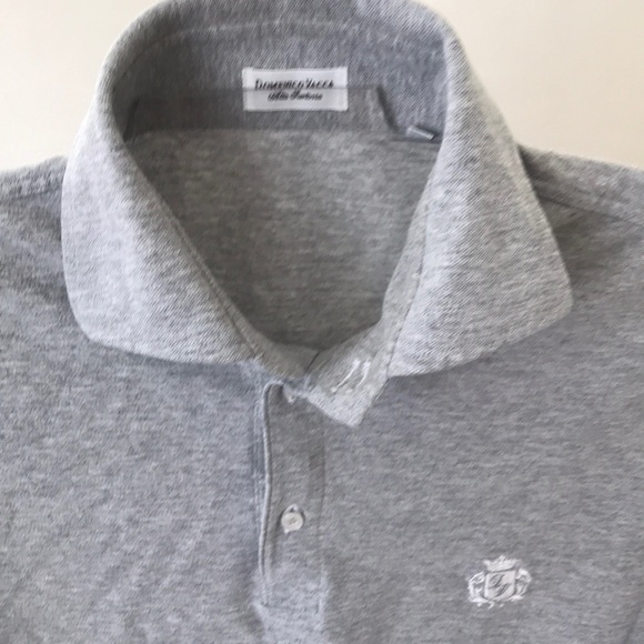 Domenico Vacca stretch Gray shirt sleeve men’s L - Picture 2 of 2